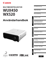 Canon XEED WUX450 Användarmanual