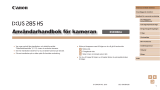 Canon IXUS 285 HS Användarmanual