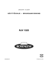 ROSENLEW RJV1325 Användarmanual