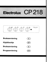 Electrolux CP218W Användarmanual