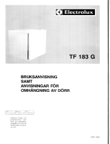 Electrolux TF183G Användarmanual