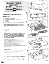 HUSQVARNA-ELECTROLUX SF635 Användarmanual