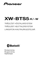 Pioneer XW-BTS5 Användarmanual