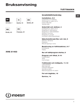 Indesit XWE 81483X K EU Användarguide