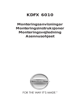KitchenAid KDFX 6010 Installationsguide