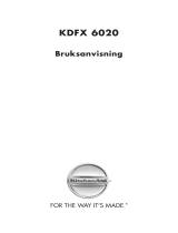 KitchenAid KDFX 6020 Användarguide