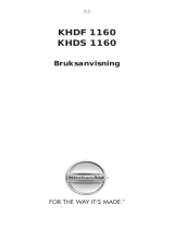 KitchenAid KHDS 1160/I Användarguide