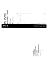 AEG LAV41350 Användarmanual