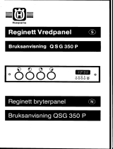 HUSQVARNA-ELECTROLUX QSG350P Användarmanual