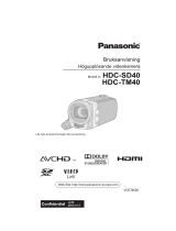 Panasonic HDCSD40EC Bruksanvisningar