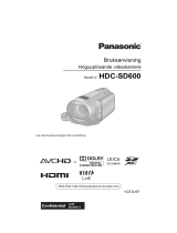 Panasonic HDCSD600EC Bruksanvisningar