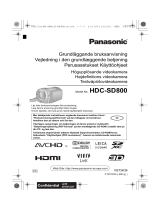 Panasonic HDCSD800EC Snabbstartsguide