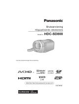 Panasonic HDCSD800EC Bruksanvisningar