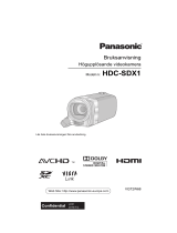 Panasonic HDCSDX1EC Bruksanvisningar