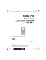 Panasonic HMTA1EC Bruksanvisningar