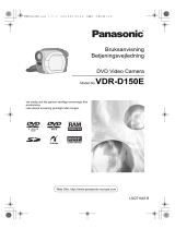 Panasonic VDRD150E Bruksanvisningar