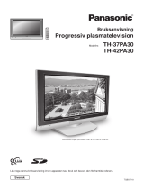 Panasonic TH42PA30E Bruksanvisning