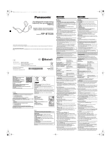 Panasonic RPBTS35E Bruksanvisningar