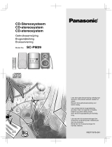 Panasonic sc pm 29 Bruksanvisning