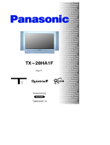 Panasonic TX28HA1F Bruksanvisningar