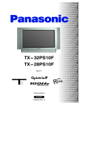 Panasonic TX32PS10F Bruksanvisningar