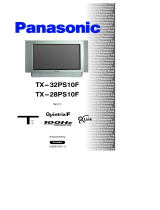 Panasonic TX28PS10F Bruksanvisningar