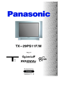 Panasonic TX29PS11FM Bruksanvisningar