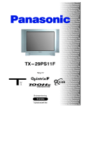 Panasonic TX29PS11F Bruksanvisningar