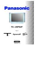 Panasonic TX29PS2F Bruksanvisningar