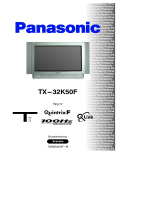 Panasonic TX32K50F Bruksanvisningar