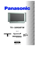 Panasonic TX32K50FM Bruksanvisningar