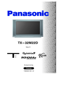 Panasonic TX32M22D Bruksanvisningar