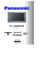Panasonic TX32M22DM Bruksanvisningar