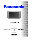 Panasonic TX32PS12F Bruksanvisningar