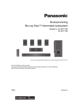 Panasonic SCBTT182EG Bruksanvisningar