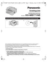Panasonic KXMB771NE Bruksanvisningar
