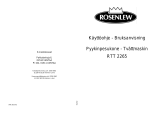 ROSENLEW RTT2265 Användarmanual