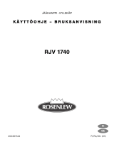 ROSENLEW RJV1740 Användarmanual