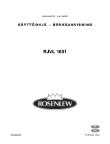 ROSENLEW RJVL1631 Användarmanual