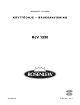 ROSENLEW RJV 1330 Användarmanual