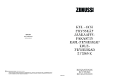 Zanussi ZI720/9K Användarmanual