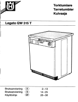 HUSQVARNA-ELECTROLUX QW315T Användarmanual