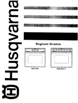 HUSQVARNA-ELECTROLUX QUE593-G Användarmanual