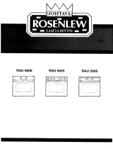 ROSENLEW RAU5900 Användarmanual