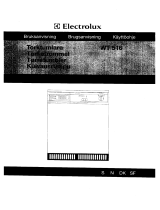 Electrolux WT516 Användarmanual