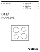 VOSS-ELECTROLUX DEK2463-RF Användarmanual