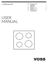 VOSS-ELECTROLUX DEK2462-UR Användarmanual