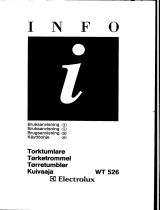 Electrolux WT526 Användarmanual