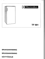 Electrolux TF681 Användarmanual