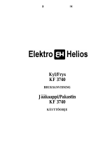 ELEKTRO HELIOS KF3740 Användarmanual